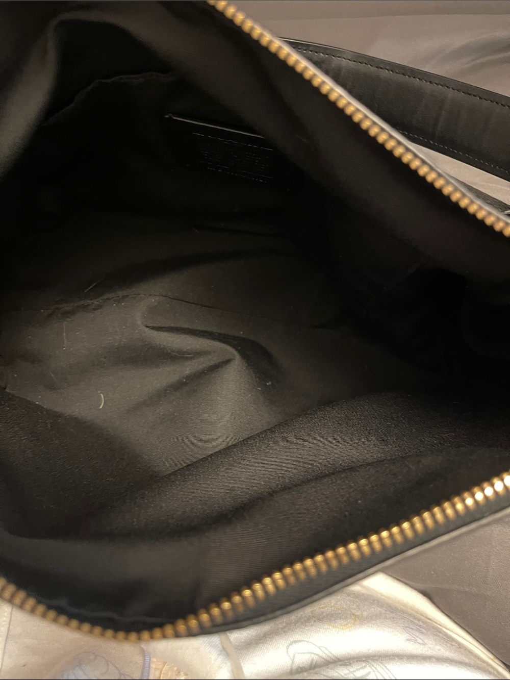 Coach Black Pebbled Leather Shoulder Bag with Gold Hardware - Picture 5 of 7